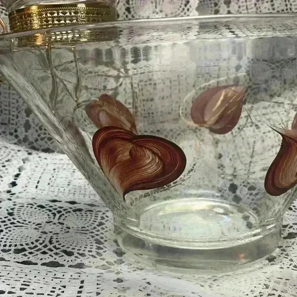 Vintage Glass Chip & Dip Set
Mid Century Modern Brown & Gold - Picture 13 of 16